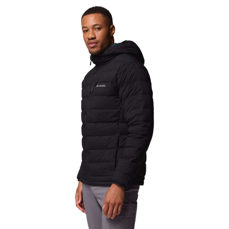 Columbia Men's Drift Peak Stretch Down Hooded Jacket Black / Small-Black / Medium-Black / Large-Black / X-Large-Black / XX-Large - 53 Degrees North 