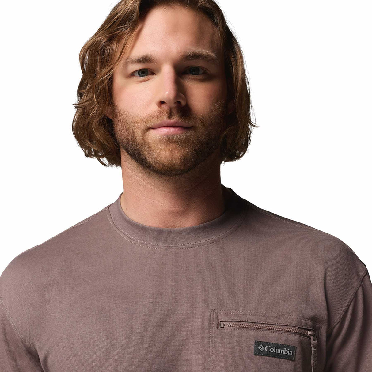 Columbia Men's Echo Passage Crew Shirt Iron / Small-Iron / Medium-Iron / Large-Iron / X-Large-Iron / XX-Large - 53 Degrees North 