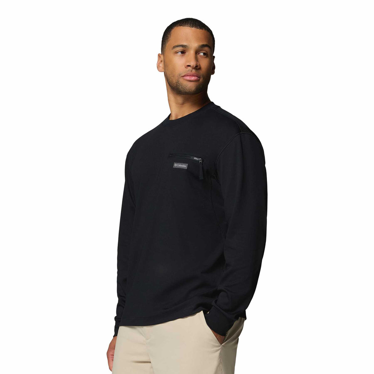 Columbia Men's Echo Passage Long Sleeve Crew Black / Small-Black / Medium-Black / Large-Black / X-Large-Black / XX-Large - 53 Degrees North 