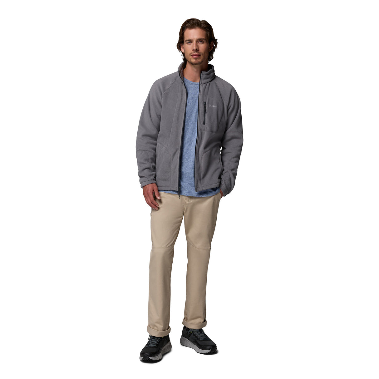 Columbia Men's Fast Trek II Full Zip Fleece City Grey / Small - 53 Degrees North