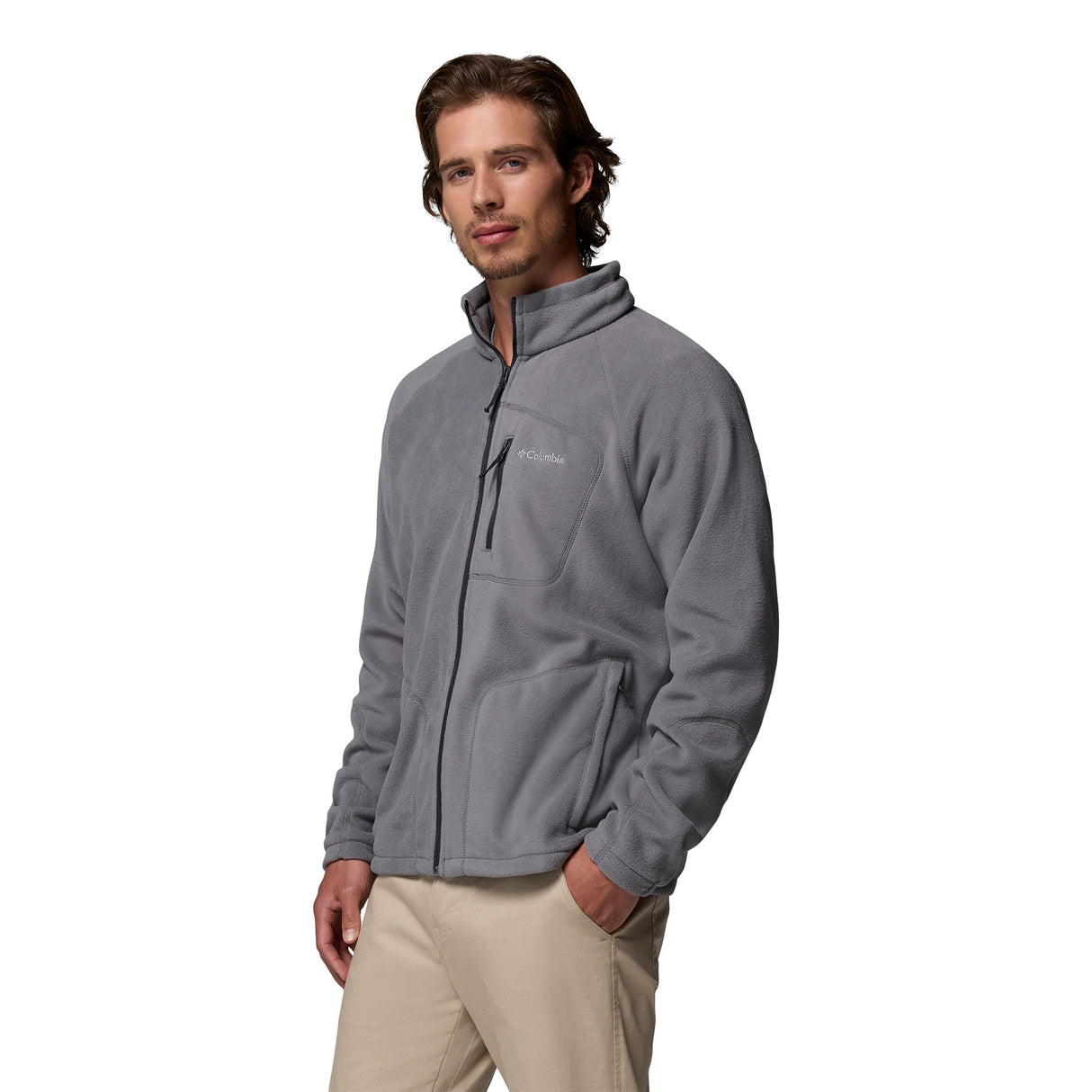 Columbia Men's Fast Trek II Full Zip Fleece City Grey / Small - 53 Degrees North