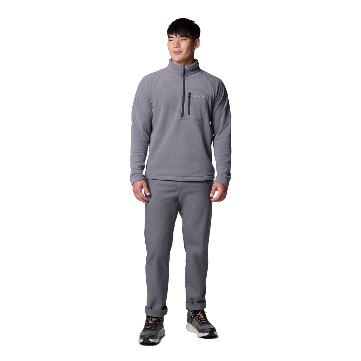 Columbia Men's Fast Trek III Half Zip Fleece Rainy Day / Small - 53 Degrees North