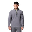 Columbia Men's Fast Trek III Half Zip Fleece City Grey/Shark / Small - 53 Degrees North