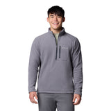 Columbia Men's Fast Trek III Half Zip Fleece City Grey/Shark / Small - 53 Degrees North
