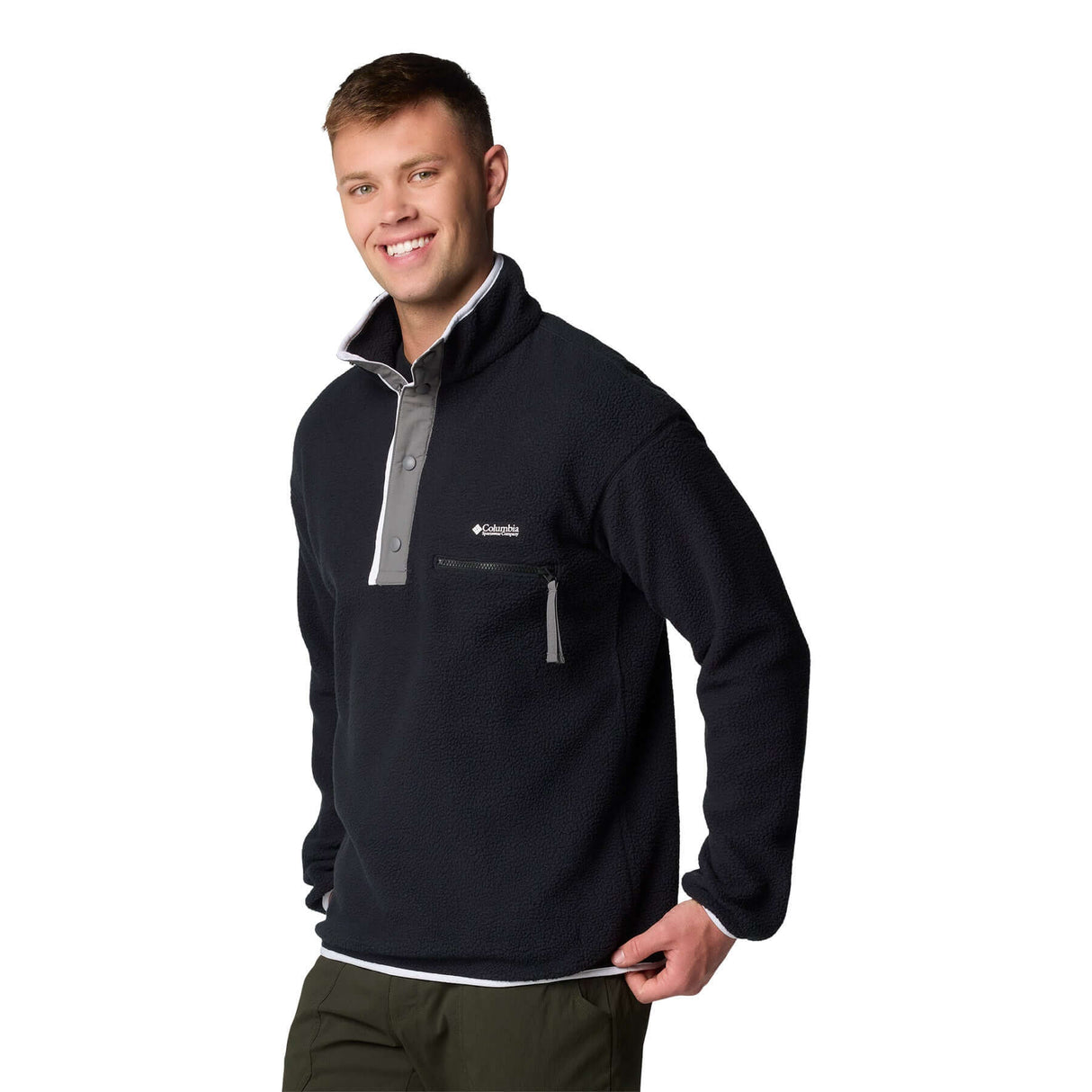 Columbia Men's Helvetia II Half Snap Fleece Citron Haze / Small-Citron Haze / Medium-Citron Haze / Large-Citron Haze / X-Large-Citron Haze / XX-Large - 53 Degrees North 