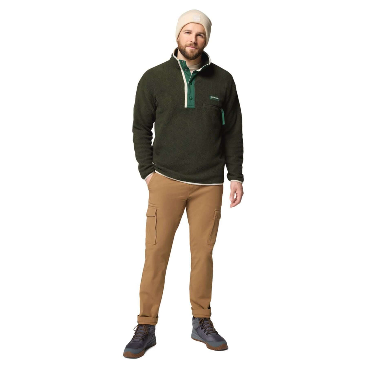 Columbia Men's Helvetia II Half Snap Fleece Citron Haze / Small-Citron Haze / Medium-Citron Haze / Large-Citron Haze / X-Large-Citron Haze / XX-Large - 53 Degrees North 