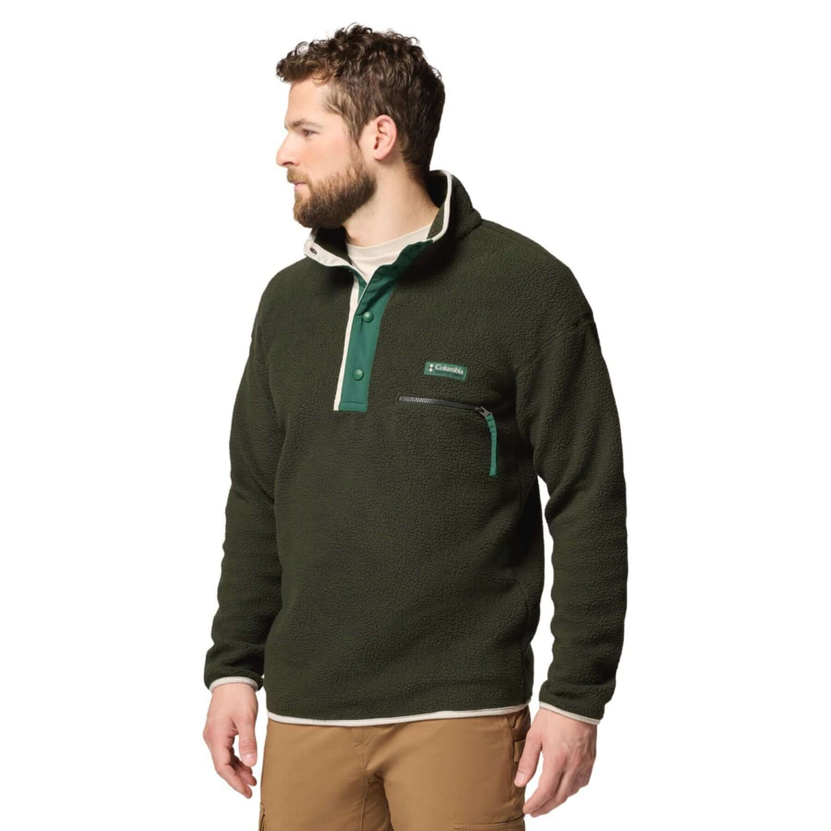 Columbia Men's Helvetia II Half Snap Fleece Citron Haze / Small-Citron Haze / Medium-Citron Haze / Large-Citron Haze / X-Large-Citron Haze / XX-Large - 53 Degrees North 