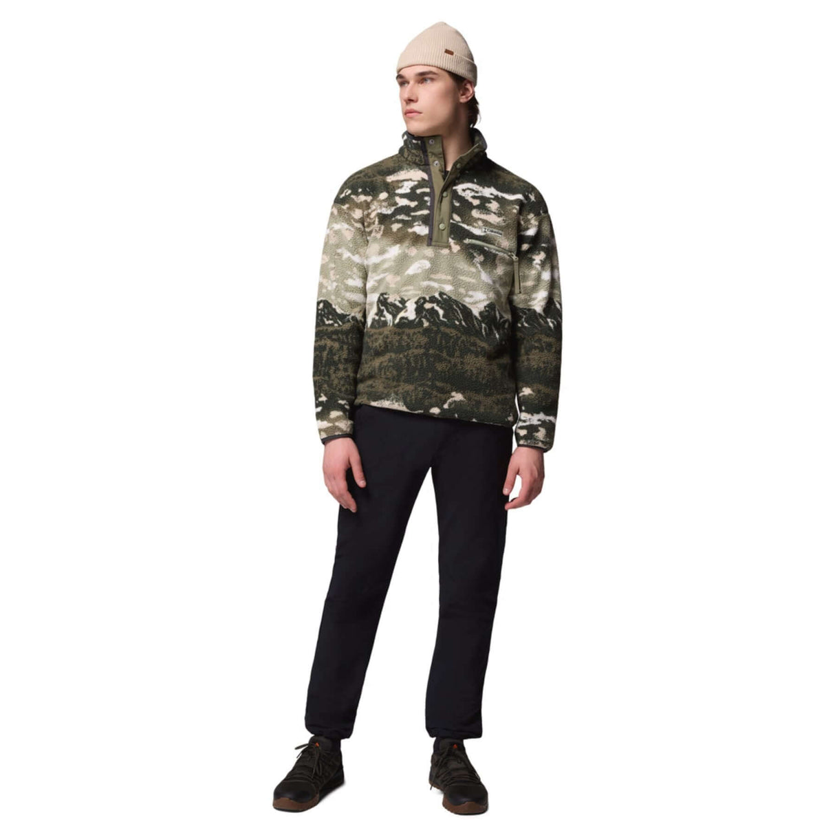 Columbia Men's Helvetia II Printed Half Snap Fleece Shark Dreaming / Small-Shark Dreaming / Medium-Shark Dreaming / Large-Shark Dreaming / X-Large-Shark Dreaming / XX-Large - 53 Degrees North 