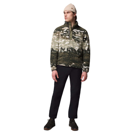 Columbia Men's Helvetia II Printed Half Snap Fleece Shark Dreaming / Small-Shark Dreaming / Medium-Shark Dreaming / Large-Shark Dreaming / X-Large-Shark Dreaming / XX-Large - 53 Degrees North 