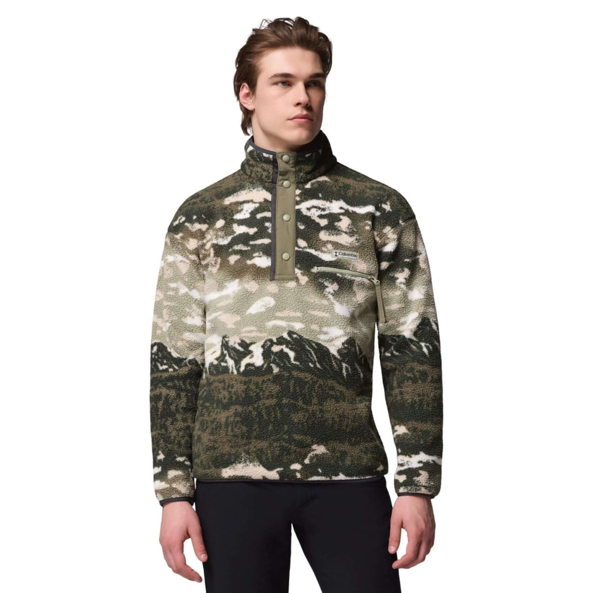 Columbia Men's Helvetia II Printed Half Snap Fleece Shark Dreaming / Small-Shark Dreaming / Medium-Shark Dreaming / Large-Shark Dreaming / X-Large-Shark Dreaming / XX-Large - 53 Degrees North 