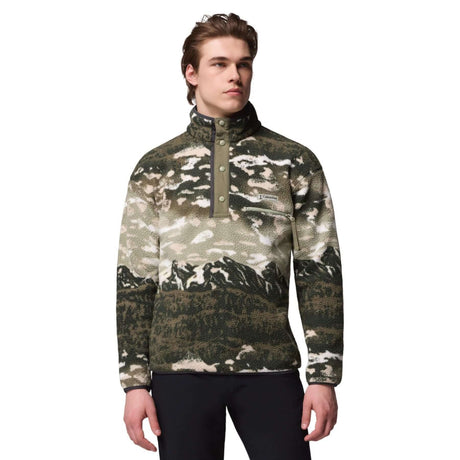 Columbia Men's Helvetia II Printed Half Snap Fleece Shark Dreaming / Small-Shark Dreaming / Medium-Shark Dreaming / Large-Shark Dreaming / X-Large-Shark Dreaming / XX-Large - 53 Degrees North 