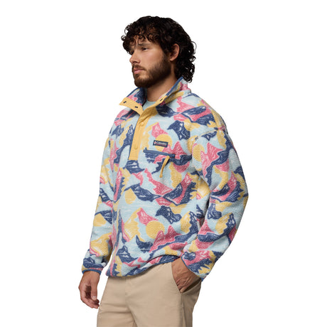 Columbia Men's Helvetia II Printed Half Snap Fleece Shark Dreaming / Small-Shark Dreaming / Medium-Shark Dreaming / Large-Shark Dreaming / X-Large-Shark Dreaming / XX-Large - 53 Degrees North 