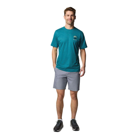 Columbia Men's Kettle River Outdoor T-Shirt Black/Circular Linescape / Small-Black/Circular Linescape / Medium-Black/Circular Linescape / Large-Black/Circular Linescape / X-Large-Black/Circular Linescape / XX-Large - 53 Degrees North 