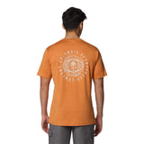Columbia Men's Kwick Hike Technical Graphic T-Shirt Tuscan Heather/Planet Watch / Small - 53 Degrees North