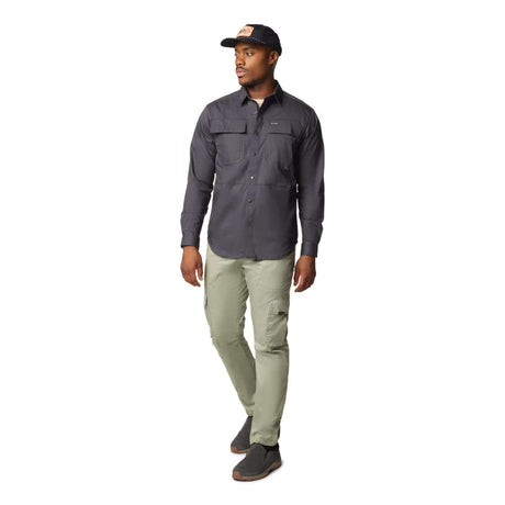 Columbia Men's Landroamer Twill Long Sleeve Shirt Shark / Small-Shark / Medium-Shark / Large-Shark / X-Large-Shark / XX-Large - 53 Degrees North 