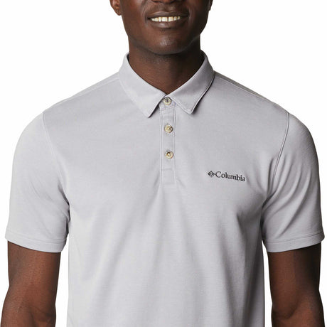 Columbia Men's Nelson Point Polo Collegiate Navy/Graphite / Small-Collegiate Navy/Graphite / Medium-Collegiate Navy/Graphite / Large-Collegiate Navy/Graphite / X-Large-Collegiate Navy/Graphite / XX-Large - 53 Degrees North 