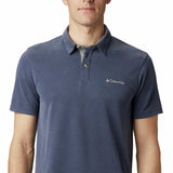 Columbia Men's Nelson Point Polo Collegiate Navy/Graphite / Small-Collegiate Navy/Graphite / Medium-Collegiate Navy/Graphite / Large-Collegiate Navy/Graphite / X-Large-Collegiate Navy/Graphite / XX-Large - 53 Degrees North 