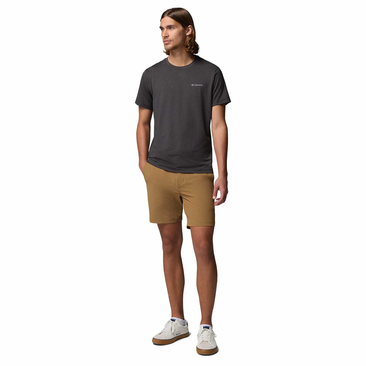 Columbia Men's Parsons Point Short Sleeve Back Graphic T-Shirt Black Heather/Splatter Gem / Small-Black Heather/Splatter Gem / Medium-Black Heather/Splatter Gem / Large-Black Heather/Splatter Gem / X-Large-Black Heather/Splatter Gem / XX-Large - 53 Degrees North 
