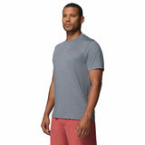 Columbia Men's Parsons Point Short Sleeve Back Graphic T-Shirt Black Heather/Splatter Gem / Small-Black Heather/Splatter Gem / Medium-Black Heather/Splatter Gem / Large-Black Heather/Splatter Gem / X-Large-Black Heather/Splatter Gem / XX-Large - 53 Degrees North 
