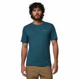 Columbia Men's Parsons Point Short Sleeve Back Graphic T-Shirt Black Heather/Splatter Gem / Small-Black Heather/Splatter Gem / Medium-Black Heather/Splatter Gem / Large-Black Heather/Splatter Gem / X-Large-Black Heather/Splatter Gem / XX-Large - 53 Degrees North 