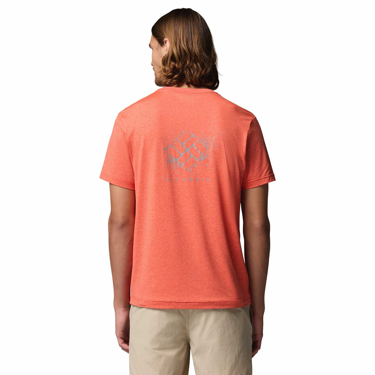 Columbia Men's Parsons Point Short Sleeve Back Graphic T-Shirt Black Heather/Splatter Gem / Small-Black Heather/Splatter Gem / Medium-Black Heather/Splatter Gem / Large-Black Heather/Splatter Gem / X-Large-Black Heather/Splatter Gem / XX-Large - 53 Degrees North 