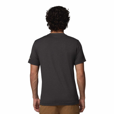Columbia Men's Parsons Point T-Shirt Black Heather/Pointed Peaks / Small-Black Heather/Pointed Peaks / Medium-Black Heather/Pointed Peaks / Large-Black Heather/Pointed Peaks / X-Large-Black Heather/Pointed Peaks / XX-Large - 53 Degrees North 