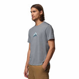 Columbia Men's Parsons Point T-Shirt Black Heather/Pointed Peaks / Small-Black Heather/Pointed Peaks / Medium-Black Heather/Pointed Peaks / Large-Black Heather/Pointed Peaks / X-Large-Black Heather/Pointed Peaks / XX-Large - 53 Degrees North 