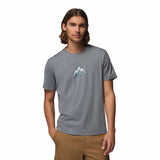 Columbia Men's Parsons Point T-Shirt Black Heather/Pointed Peaks / Small-Black Heather/Pointed Peaks / Medium-Black Heather/Pointed Peaks / Large-Black Heather/Pointed Peaks / X-Large-Black Heather/Pointed Peaks / XX-Large - 53 Degrees North 