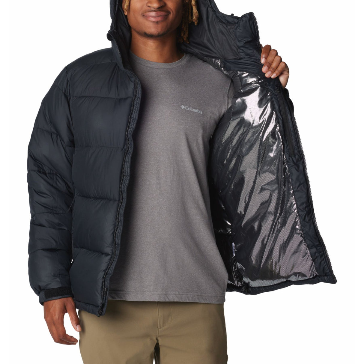 Columbia Men's Pike Lake II Hooded Jacket Mountain Blue/Collegiate Navy / Small-Mountain Blue/Collegiate Navy / Medium-Mountain Blue/Collegiate Navy / Large-Mountain Blue/Collegiate Navy / X-Large-Mountain Blue/Collegiate Navy / XX-Large - 53 Degrees North 