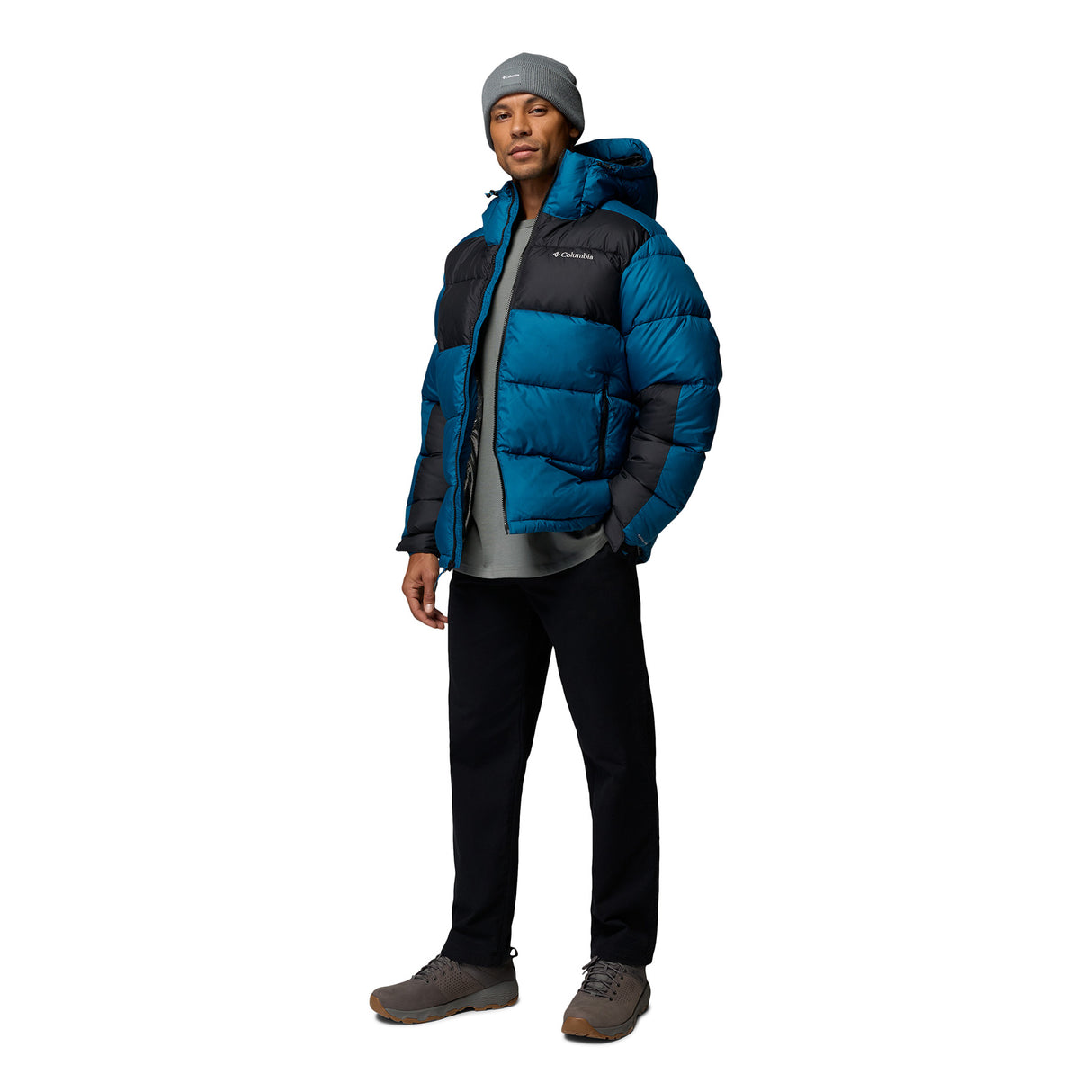 Columbia Men's Pike Lake II Hooded Jacket Phoenix Blue/Black / Small - 53 Degrees North