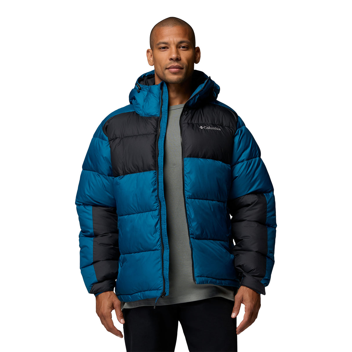 Columbia Men's Pike Lake II Hooded Jacket Phoenix Blue/Black / Small - 53 Degrees North