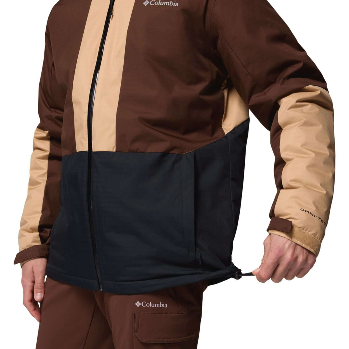 Columbia Men's Point Park II Insulated Jacket Black/Toacco/Canoe / Small-Black/Toacco/Canoe / Medium-Black/Toacco/Canoe / Large-Black/Toacco/Canoe / X-Large-Black/Toacco/Canoe / XX-Large - 53 Degrees North 