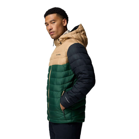 Columbia Men's Powder Lite II Hooded Jacket Rain Forest/Canoe/Black / Small-Rain Forest/Canoe/Black / Medium-Rain Forest/Canoe/Black / Large-Rain Forest/Canoe/Black / X-Large-Rain Forest/Canoe/Black / XX-Large - 53 Degrees North 