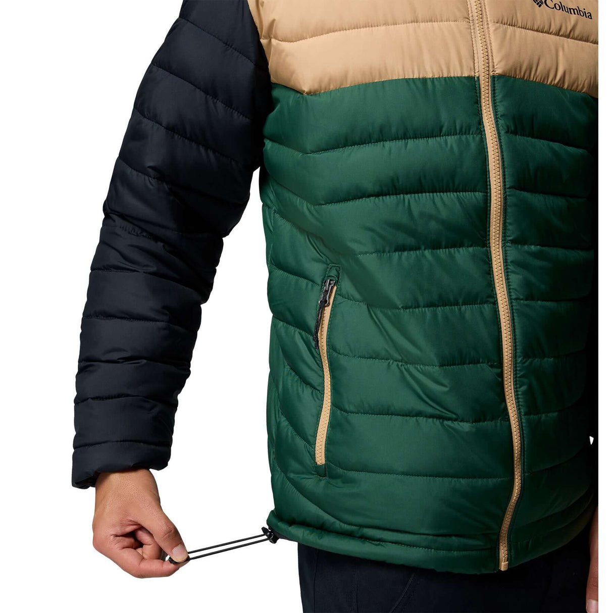Columbia Men's Powder Lite II Hooded Jacket Rain Forest/Canoe/Black / Small-Rain Forest/Canoe/Black / Medium-Rain Forest/Canoe/Black / Large-Rain Forest/Canoe/Black / X-Large-Rain Forest/Canoe/Black / XX-Large - 53 Degrees North 