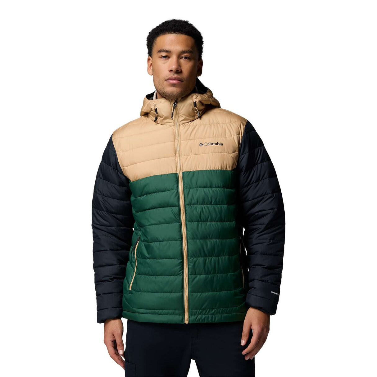 Columbia Men's Powder Lite II Hooded Jacket Rain Forest/Canoe/Black / Small-Rain Forest/Canoe/Black / Medium-Rain Forest/Canoe/Black / Large-Rain Forest/Canoe/Black / X-Large-Rain Forest/Canoe/Black / XX-Large - 53 Degrees North 