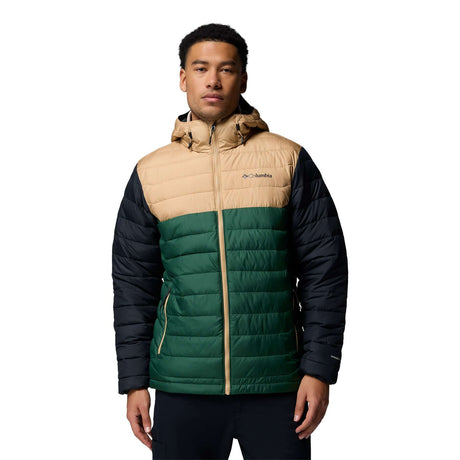 Columbia Men's Powder Lite II Hooded Jacket Rain Forest/Canoe/Black / Small-Rain Forest/Canoe/Black / Medium-Rain Forest/Canoe/Black / Large-Rain Forest/Canoe/Black / X-Large-Rain Forest/Canoe/Black / XX-Large - 53 Degrees North 