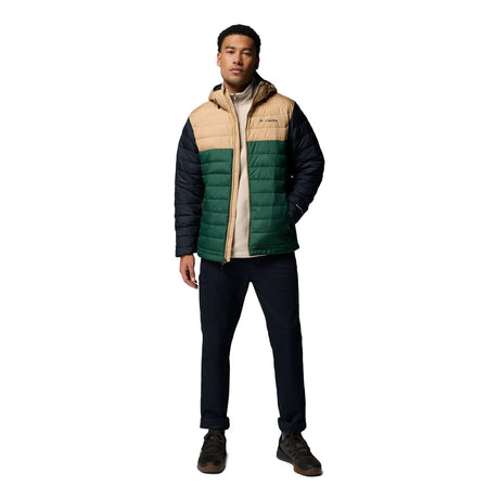 Columbia Men's Powder Lite II Hooded Jacket Rain Forest/Canoe/Black / Small-Rain Forest/Canoe/Black / Medium-Rain Forest/Canoe/Black / Large-Rain Forest/Canoe/Black / X-Large-Rain Forest/Canoe/Black / XX-Large - 53 Degrees North 