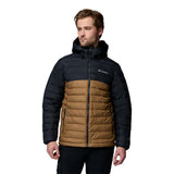 Columbia Men's Powder Lite II Hooded Jacket Delta/Black / Small - 53 Degrees North