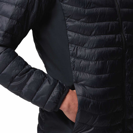 Columbia Men's Powder Pass Hybrid Hooded Jacket Black / Small - 53 Degrees North