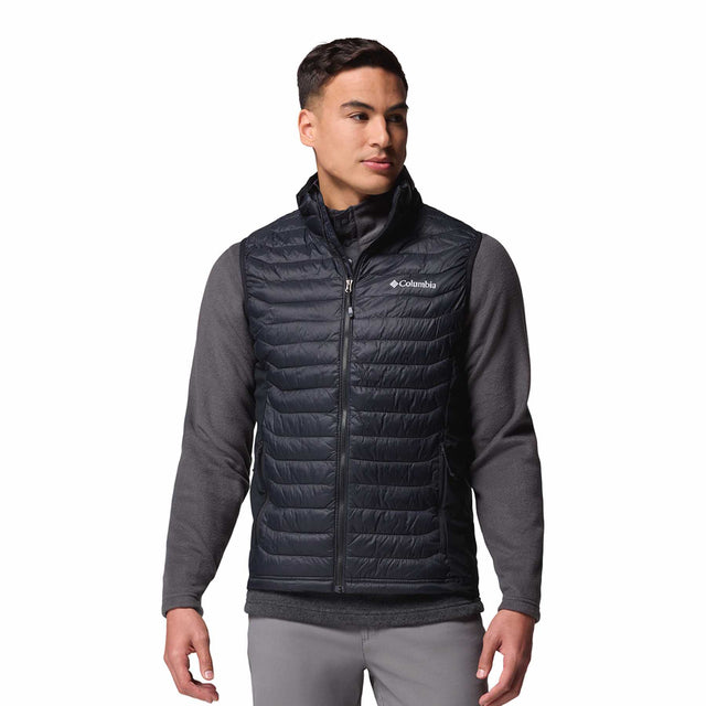 Columbia Men's Powder Pass Hybrid Vest Black / Small-Black / Medium-Black / Large-Black / X-Large-Black / XX-Large - 53 Degrees North 