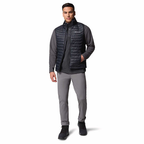 Columbia Men's Powder Pass Hybrid Vest Black / Small-Black / Medium-Black / Large-Black / X-Large-Black / XX-Large - 53 Degrees North 