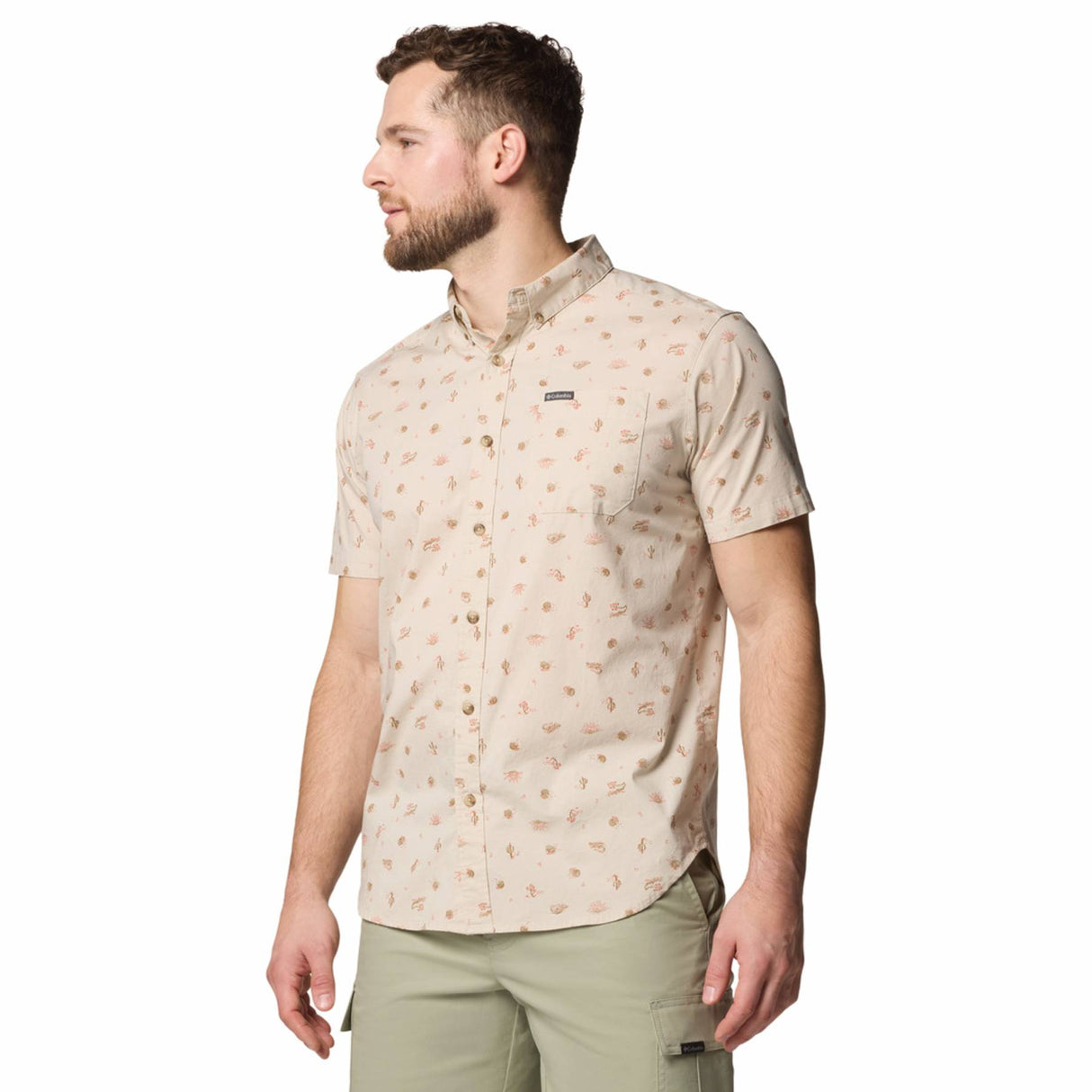 Columbia Men's Rapid Rivers Printed Shirt Collegiate Navy Deserted / Small-Collegiate Navy Deserted / Medium-Collegiate Navy Deserted / Large-Collegiate Navy Deserted / X-Large-Collegiate Navy Deserted / XX-Large - 53 Degrees North 