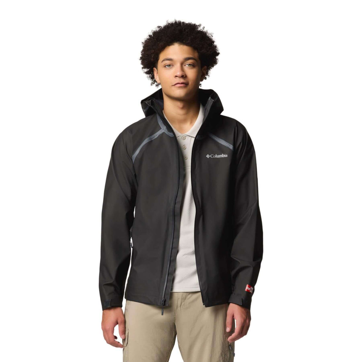 Columbia Men's Reign No Shine Waterproof Jacket Black / Small-Black / Medium-Black / Large-Black / X-Large-Black / XX-Large - 53 Degrees North 