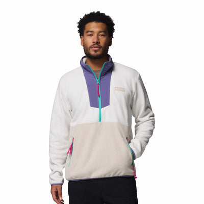 Columbia Men's Sequoia Grove Half Zip Fleece Sea Salt/Stormwatch/Dark Stone/Fuchsia / Small-Sea Salt/Stormwatch/Dark Stone/Fuchsia / Medium-Sea Salt/Stormwatch/Dark Stone/Fuchsia / Large-Sea Salt/Stormwatch/Dark Stone/Fuchsia / X-Large-Sea Salt/Stormwatch/Dark Stone/Fuchsia / XX-Large - 53 Degrees North 