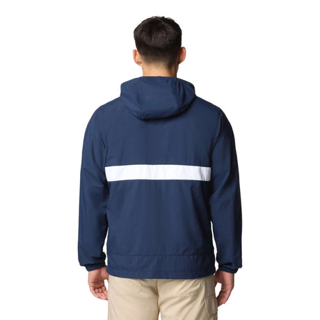 Columbia Men's Spire Valley Hooded Windbreaker Dark Stone/White / Small-Dark Stone/White / Medium-Dark Stone/White / Large-Dark Stone/White / X-Large-Dark Stone/White / XX-Large - 53 Degrees North 