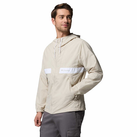 Columbia Men's Spire Valley Hooded Windbreaker Dark Stone/White / Small-Dark Stone/White / Medium-Dark Stone/White / Large-Dark Stone/White / X-Large-Dark Stone/White / XX-Large - 53 Degrees North 