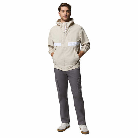 Columbia Men's Spire Valley Hooded Windbreaker Dark Stone/White / Small-Dark Stone/White / Medium-Dark Stone/White / Large-Dark Stone/White / X-Large-Dark Stone/White / XX-Large - 53 Degrees North 