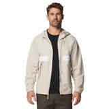 Columbia Men's Spire Valley Hooded Windbreaker Dark Stone/White / Small-Dark Stone/White / Medium-Dark Stone/White / Large-Dark Stone/White / X-Large-Dark Stone/White / XX-Large - 53 Degrees North 