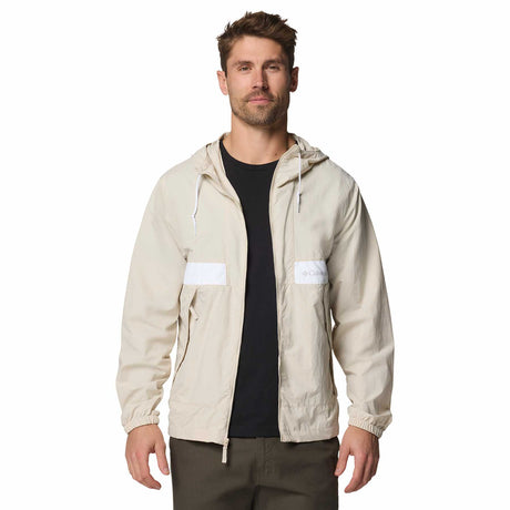 Columbia Men's Spire Valley Hooded Windbreaker Dark Stone/White / Small-Dark Stone/White / Medium-Dark Stone/White / Large-Dark Stone/White / X-Large-Dark Stone/White / XX-Large - 53 Degrees North 