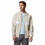 Columbia Men's Spire Valley Hooded Windbreaker Dark Stone/White / Small-Dark Stone/White / Medium-Dark Stone/White / Large-Dark Stone/White / X-Large-Dark Stone/White / XX-Large - 53 Degrees North 